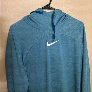 Nike Teal Pullover with White Swoosh
